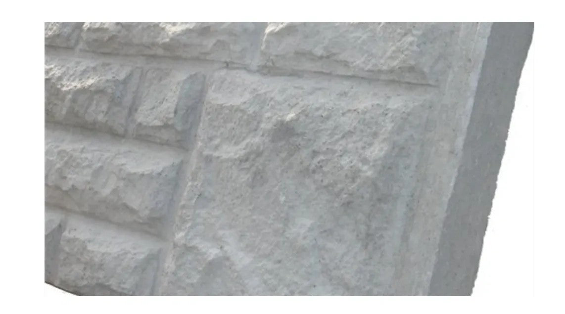 Concrete Rock Faced Gravel Board - 6" (1/2 ft)
