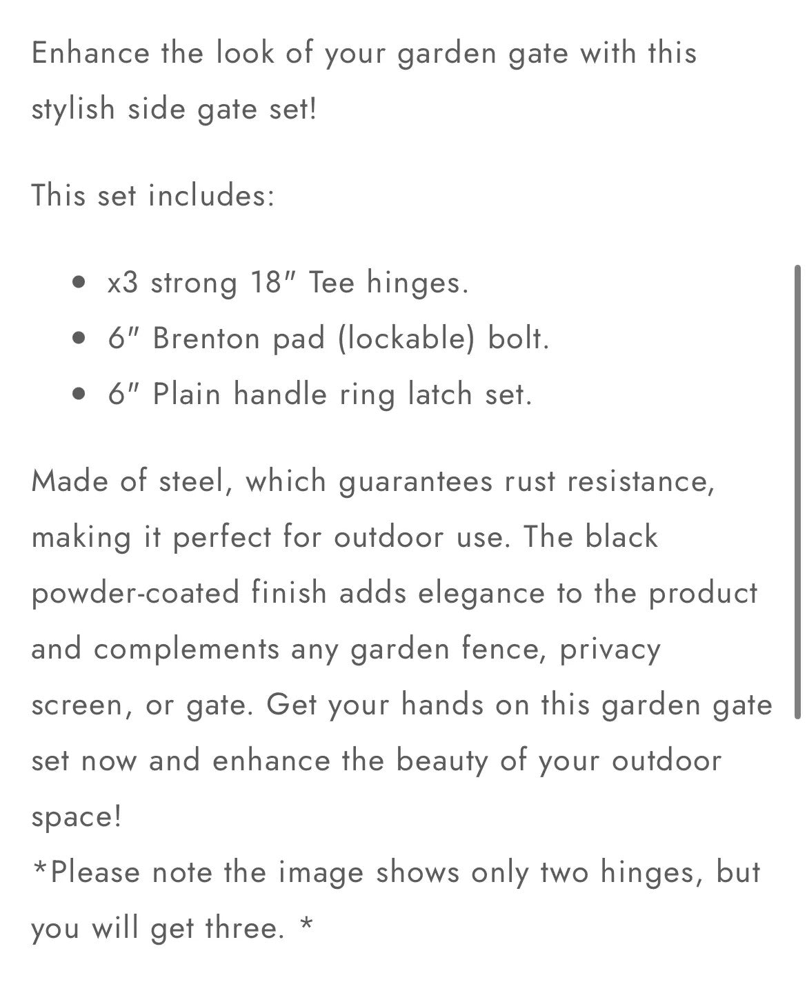 Gate Kit - Silver